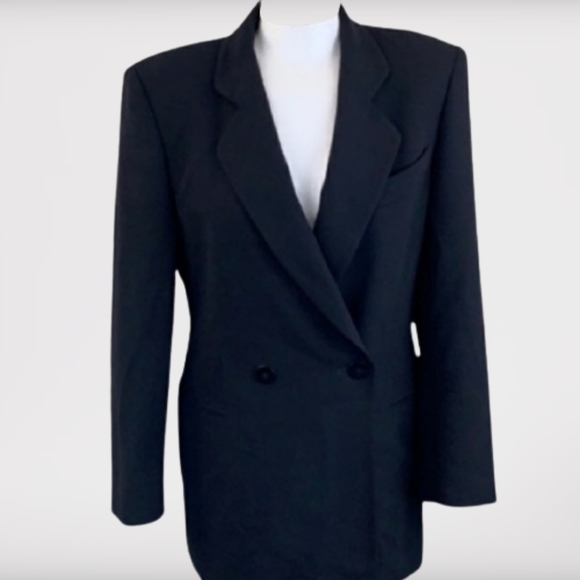 Giorgio Armani Jackets & Blazers - Giorgio Armani Black Blazer Double Breasted Jacket